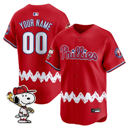 Philadelphia Phillies x Peanuts Vapor Premier Limited Custom Jersey - Stitched