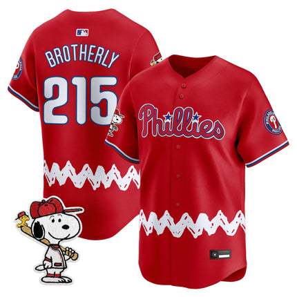 Men's Philadelphia Phillies x Peanuts Vapor Premier Limited Jersey - Stitched