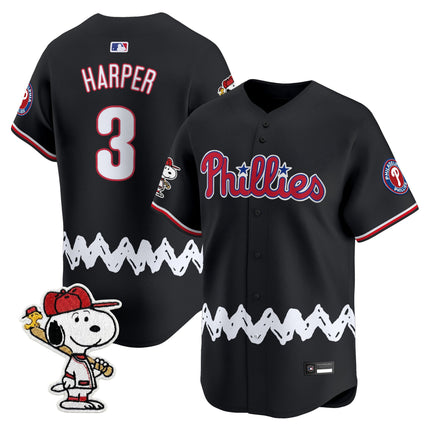 Men's Philadelphia Phillies x Peanuts Vapor Premier Limited Jersey - Stitched