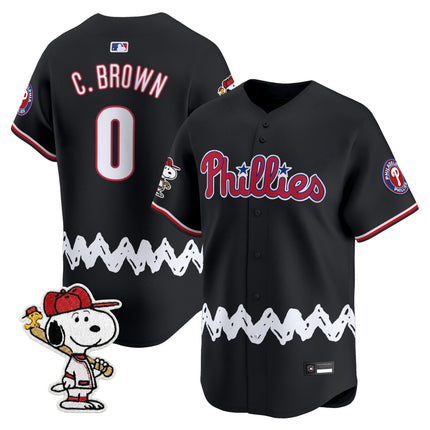 Men's Philadelphia Phillies x Peanuts Vapor Premier Limited Jersey - Stitched