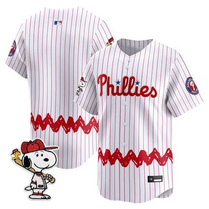 Men's Philadelphia Phillies x Peanuts Vapor Premier Limited Jersey - Stitched