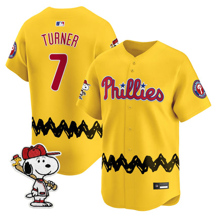 Men's Philadelphia Phillies x Peanuts Vapor Premier Limited Jersey - Stitched