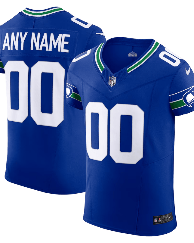 Seattle Seahawks Vapor F.U.S.E. Elite Custom Jersey – All Stitched