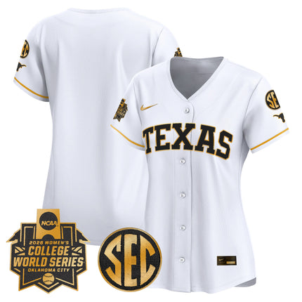 Women's Texas Longhorns Softball 2026 World Series (WCWS) Vapor Premier Limited Jersey - All Stitched