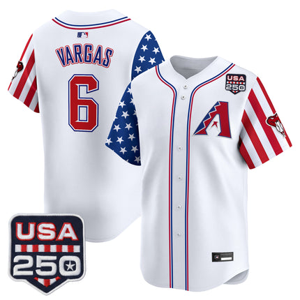 Men's Arizona Diamondbacks "America 250 Edition" Vapor Premier Limited Jersey - All Stitched