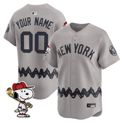 Yankees x Peanuts Vapor Premier Limited Custom Jersey - Stitched