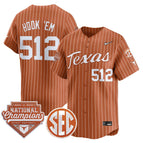 Orange Pinstripe / Hook 'Em 512 / S