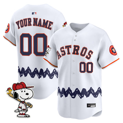 Houston Astros x Peanuts Vapor Premier Limited Custom Jersey - Stitched
