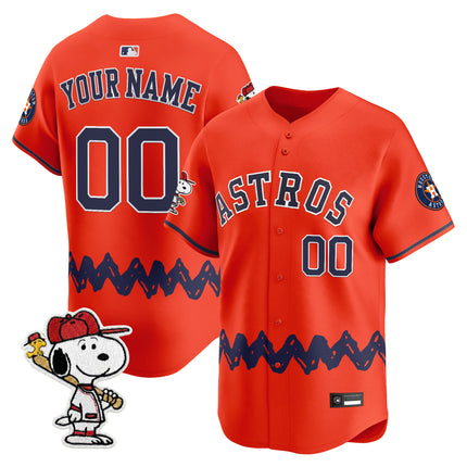 Houston Astros x Peanuts Vapor Premier Limited Custom Jersey - Stitched