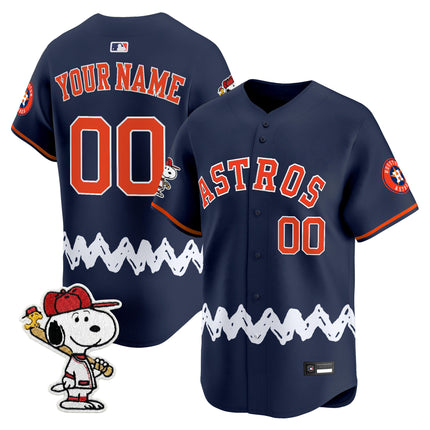 Houston Astros x Peanuts Vapor Premier Limited Custom Jersey - Stitched