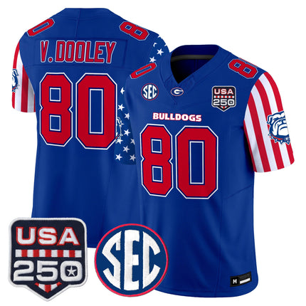 Men's Georgia Bulldogs "America 250 Edition" Vapor Limited Jersey - All Stitched