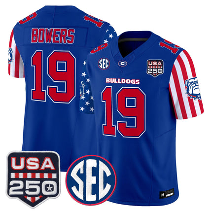 Men's Georgia Bulldogs "America 250 Edition" Vapor Limited Jersey - All Stitched