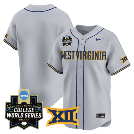 Men's West Virginia Mountaineers 2026 World Series Patch Vapor Premier Limited Jersey - All Stitched