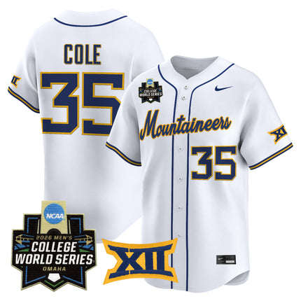 Men's West Virginia Mountaineers 2026 World Series Patch Vapor Premier Limited Jersey - All Stitched