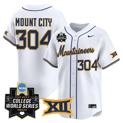 Men's West Virginia Mountaineers 2026 World Series Patch Vapor Premier Limited Jersey - All Stitched