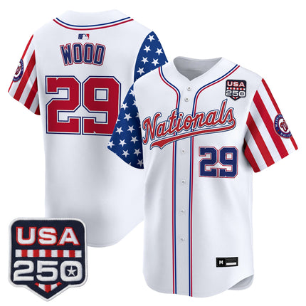Men's Washington Nationals "America 250 Edition" Vapor Premier Limited Jersey - All Stitched