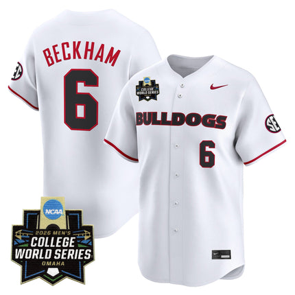 Men's Georgia Bulldogs Baseball 2026 World Series Vapor Premier Limited Jersey - All Stitched