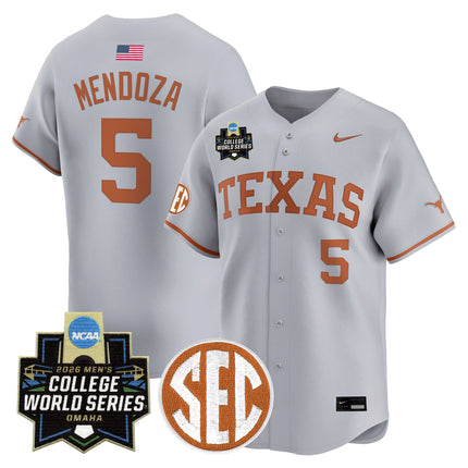 Men's Texas Longhorns 2026 World Series Vapor Premier Limited Jersey - All Stitched