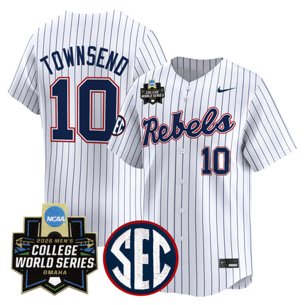 Men's Ole Miss Rebels 2026 World Series Vapor Premier Limited Jersey - All Stitched