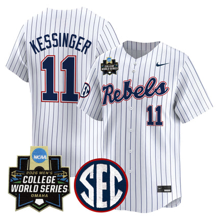 Men's Ole Miss Rebels 2026 World Series Vapor Premier Limited Jersey - All Stitched