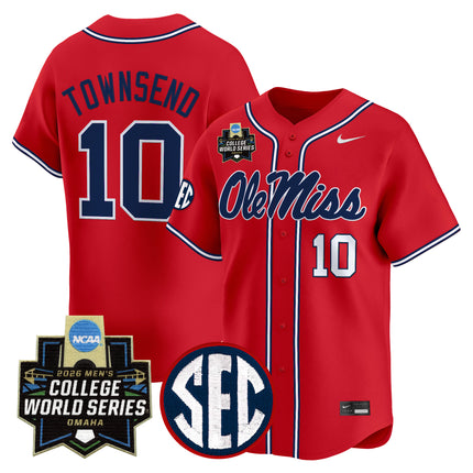 Men's Ole Miss Rebels 2026 World Series Vapor Premier Limited Jersey - All Stitched