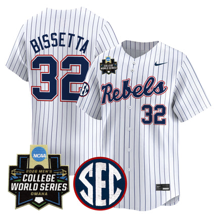 Men's Ole Miss Rebels 2026 World Series Vapor Premier Limited Jersey - All Stitched