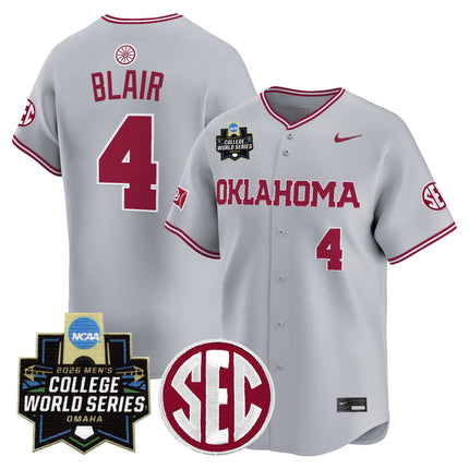 Men's Oklahoma Sooners 2026 World Series Vapor Premier Limited Jersey - All Stitched