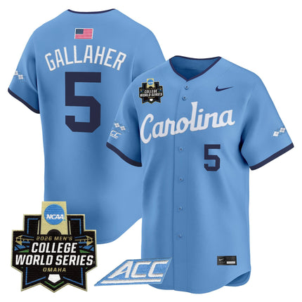 Men's North Carolina Tar Heels 2026 World Series Vapor Premier Limited Jersey - All Stitched