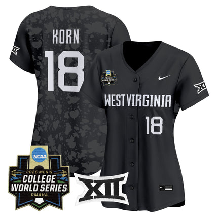 Women's West Virginia Mountaineers 2026 World Series Patch Vapor Premier Limited Jersey - All Stitched