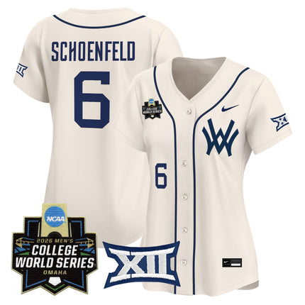 Women's West Virginia Mountaineers 2026 World Series Patch Vapor Premier Limited Jersey - All Stitched