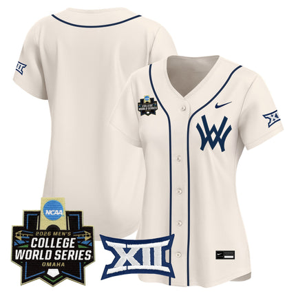 Women's West Virginia Mountaineers 2026 World Series Patch Vapor Premier Limited Jersey - All Stitched