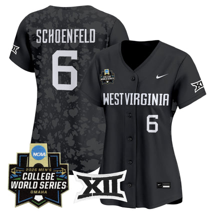 Women's West Virginia Mountaineers 2026 World Series Patch Vapor Premier Limited Jersey - All Stitched