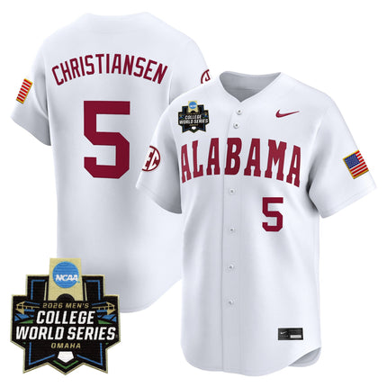 Men's Alabama Crimson Tide 2026 World Series Vapor Premier Limited Jersey - All Stitched
