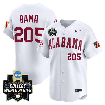 Men's Alabama Crimson Tide 2026 World Series Vapor Premier Limited Jersey - All Stitched