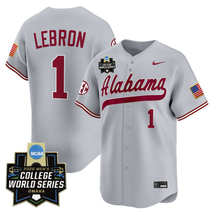 Men's Alabama Crimson Tide 2026 World Series Vapor Premier Limited Jersey - All Stitched