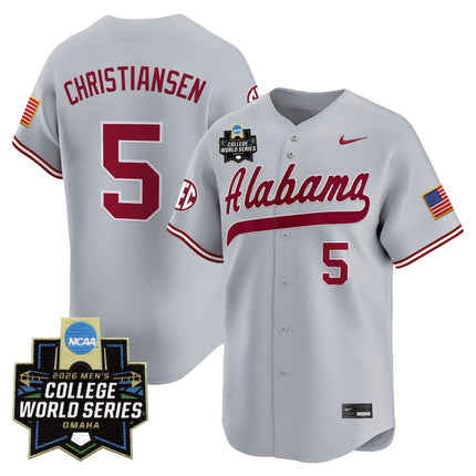 Men's Alabama Crimson Tide 2026 World Series Vapor Premier Limited Jersey - All Stitched