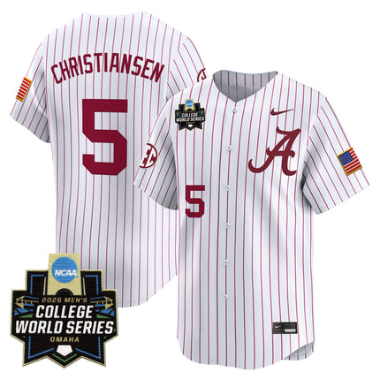 Men's Alabama Crimson Tide 2026 World Series Vapor Premier Limited Jersey - All Stitched