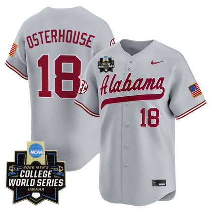 Men's Alabama Crimson Tide 2026 World Series Vapor Premier Limited Jersey - All Stitched