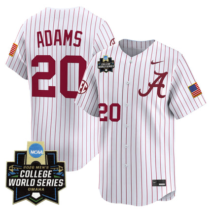 Men's Alabama Crimson Tide 2026 World Series Vapor Premier Limited Jersey - All Stitched
