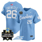 Blue Pinstripe / #26 Tar Heels / S
