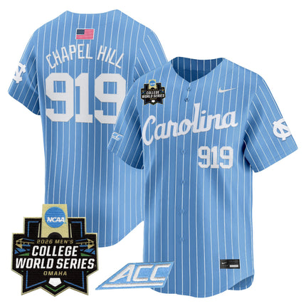 Men's North Carolina Tar Heels 2026 World Series Vapor Premier Limited Jersey - All Stitched