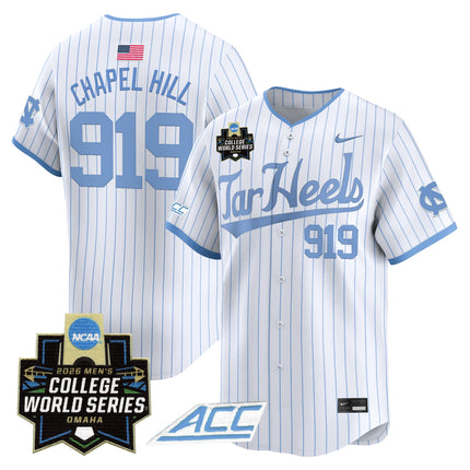 Men's North Carolina Tar Heels 2026 World Series Vapor Premier Limited Jersey - All Stitched