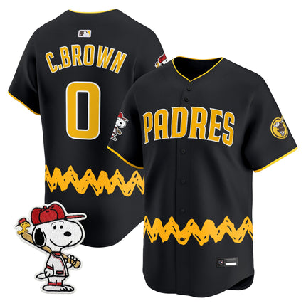 Men's Padres x Peanuts Vapor Premier Limited Jersey - Stitched