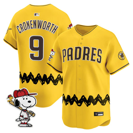 Men's Padres x Peanuts Vapor Premier Limited Jersey - Stitched