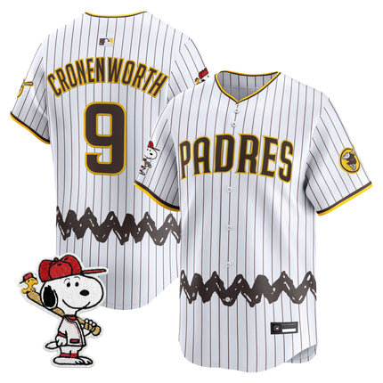Men's Padres x Peanuts Vapor Premier Limited Jersey - Stitched