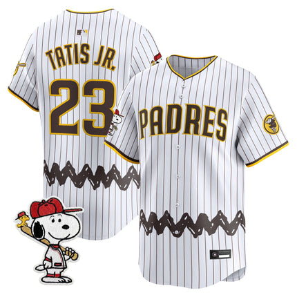 Men's Padres x Peanuts Vapor Premier Limited Jersey - Stitched
