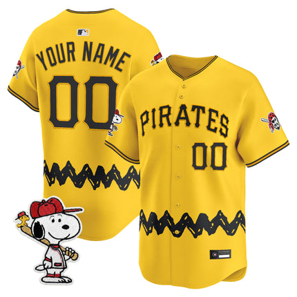 Pittsburgh Pirates x Peanuts Vapor Premier Limited Custom Jersey - Stitched