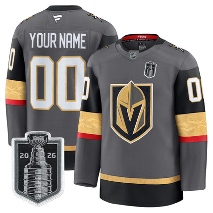 Vegas Golden Knights 2026 Stanley Cup Patch Premium Custom Jersey - All Stitched