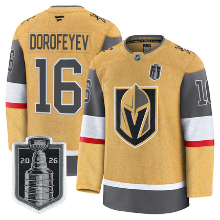 Men's Vegas Golden Knights 2026 Stanley Cup Patch Premium Jersey - All Stitched