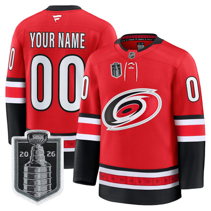 Carolina Hurricanes 2026 Stanley Cup Patch Premium Custom Jersey - All Stitched